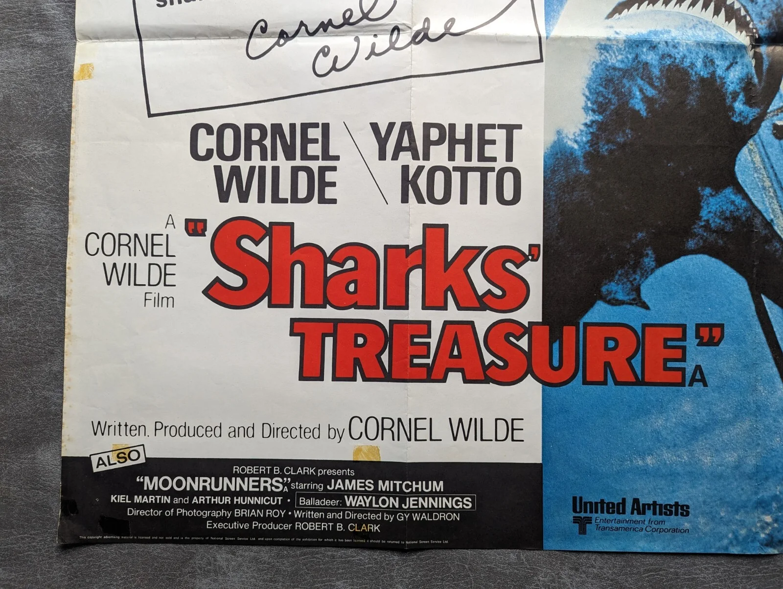 SHARKS' TREASURE (1975) UK Cinema Quad Poster Yaphet Kotto John Neilson, изображение 4