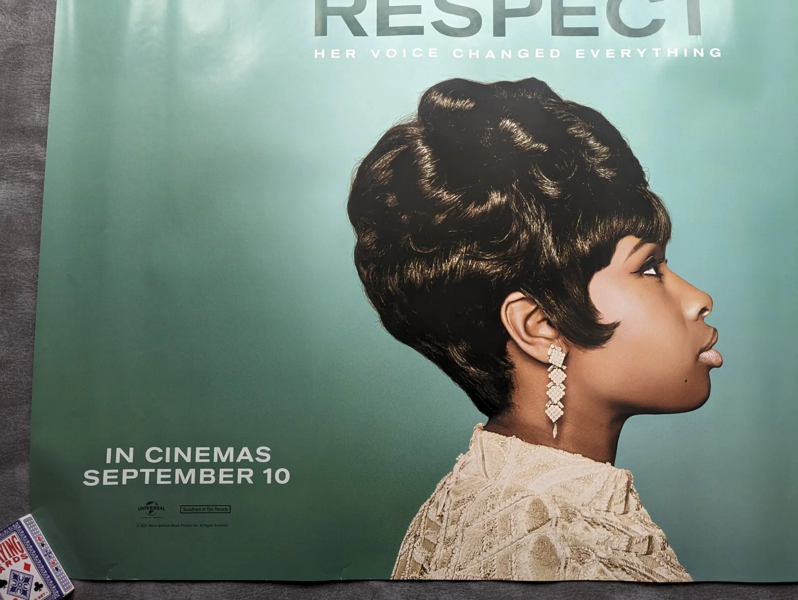 RESPECT - ORIGINAL UK QUAD CINEMA POSTER - Aretha Franklin Jennifer Hudson, изображение 3