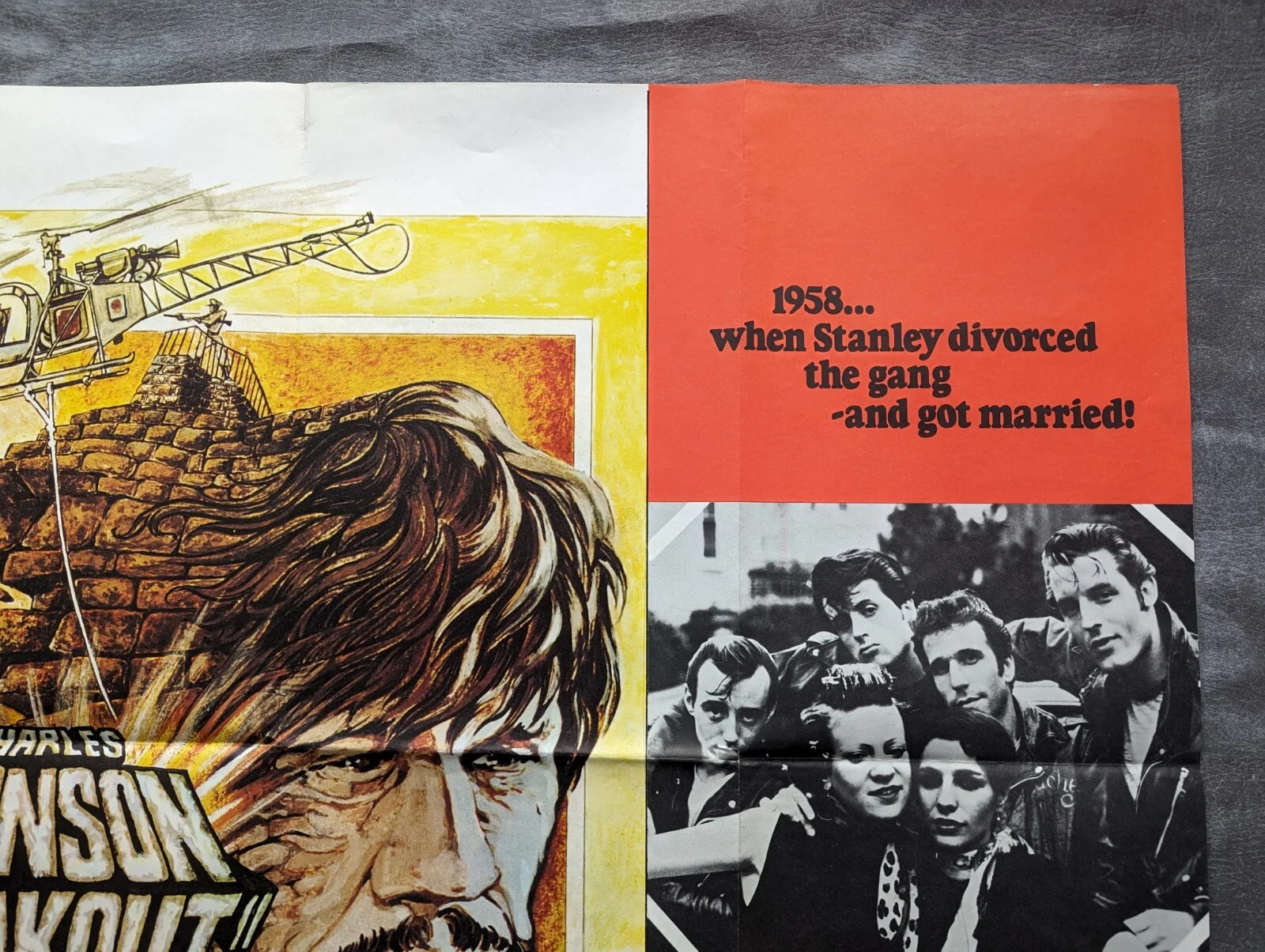 Breakout / The Lords of Flatbush 1975 Original UK Quad Cinema Poster, изображение 3