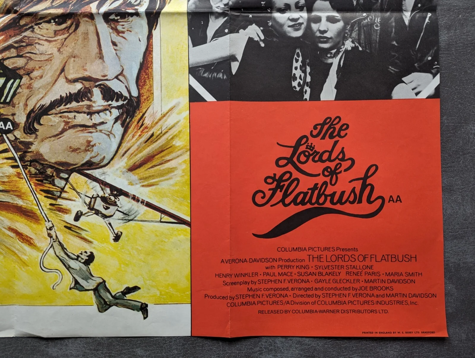 Breakout / The Lords of Flatbush 1975 Original UK Quad Cinema Poster, изображение 5