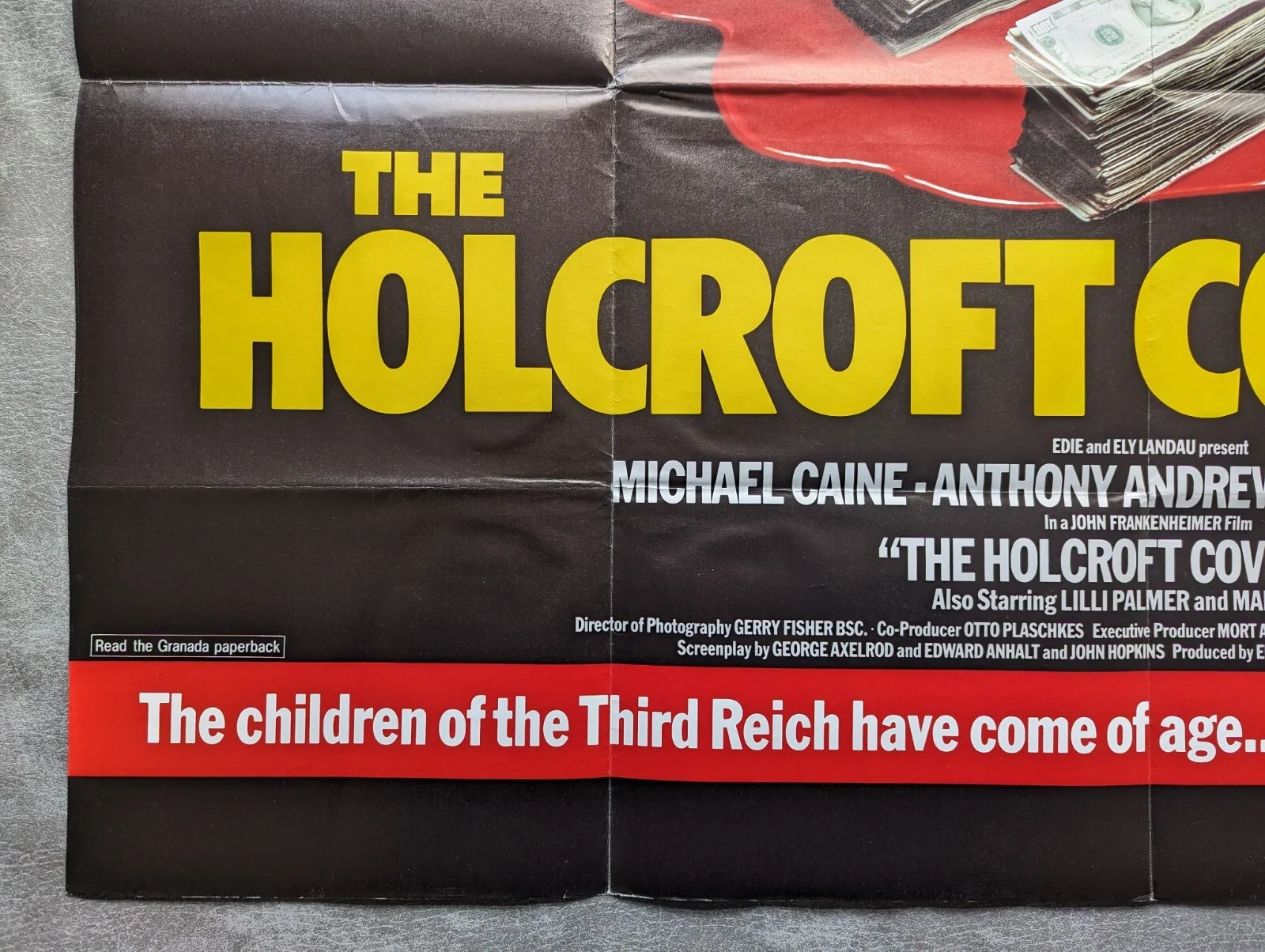 The Holcroft Covenant - 1985 Robert Ludlum Original UK Quad Cinema Poster Rare, изображение 4