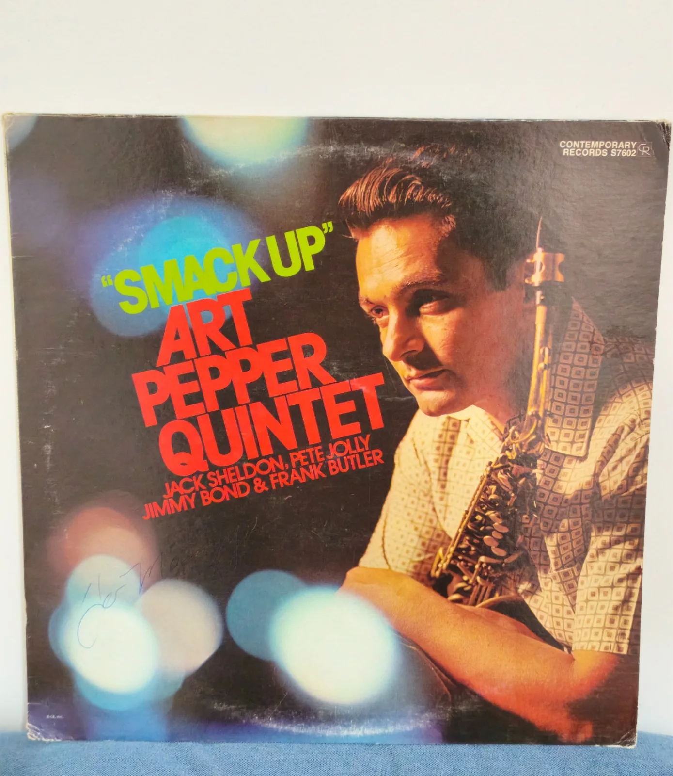 Art Pepper signed autographed lp original jazz great rare, image 4