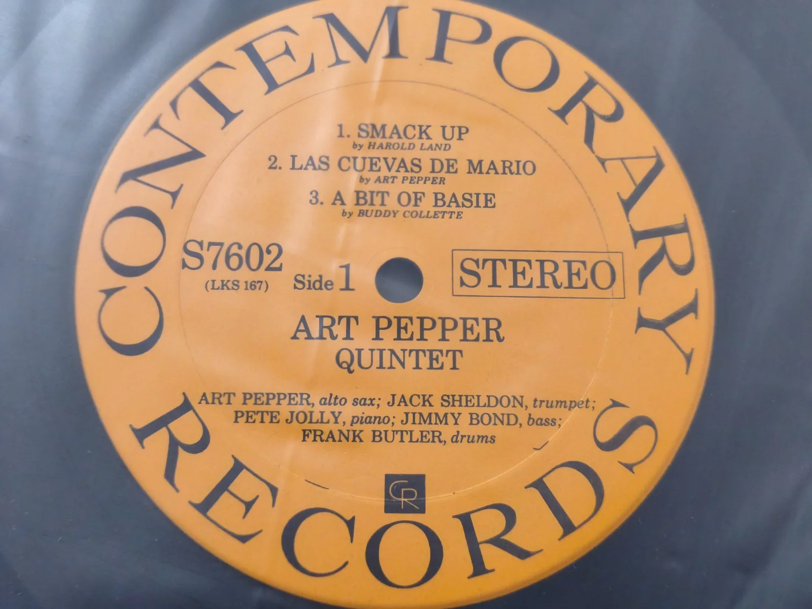 Art Pepper signed autographed lp original jazz great rare, image 5