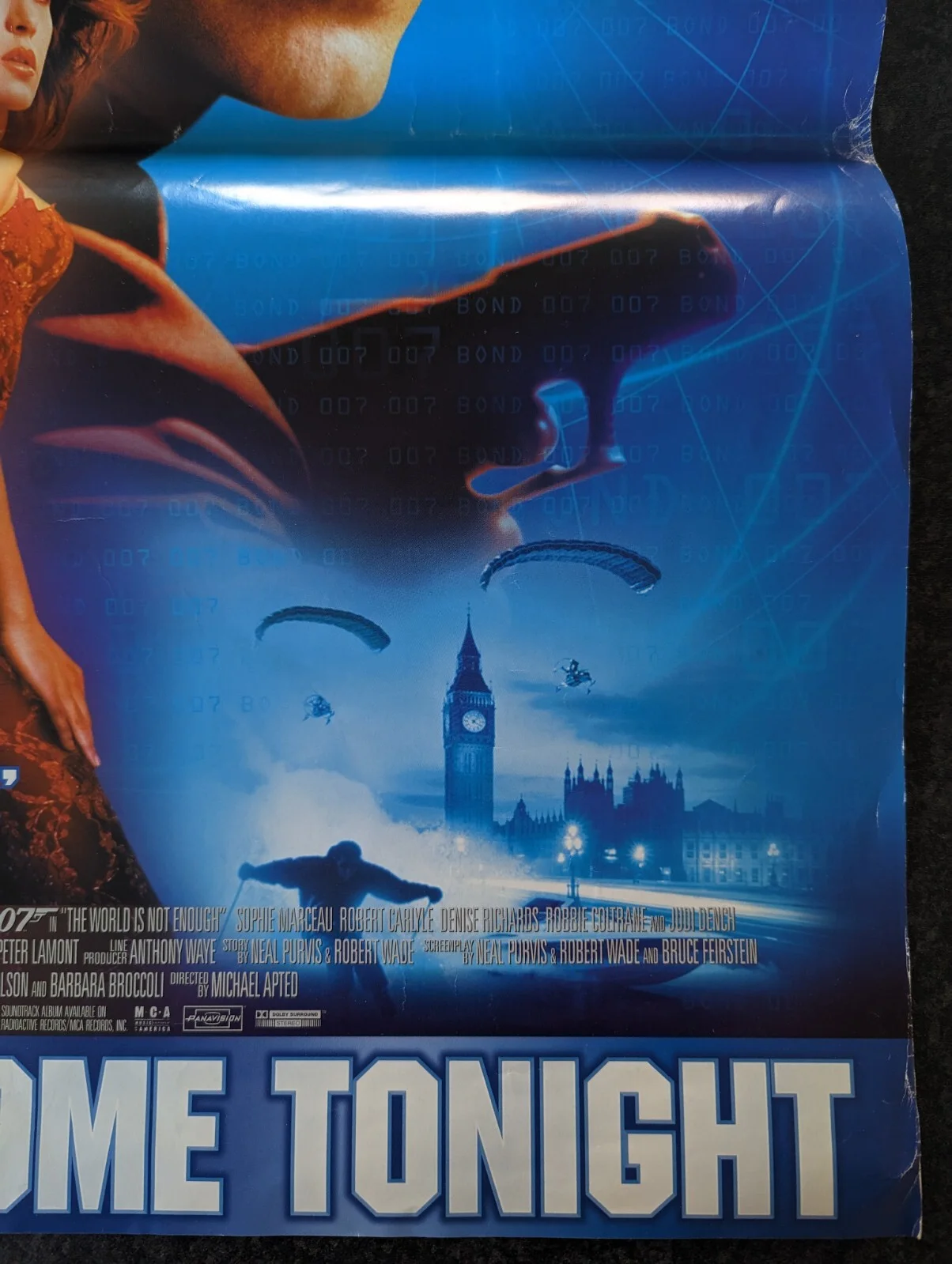 THE WORLD IS NOT ENOUGH - BOND 007 VIDEO DVD RELEASE PROMO POSTER - 1999, изображение 5