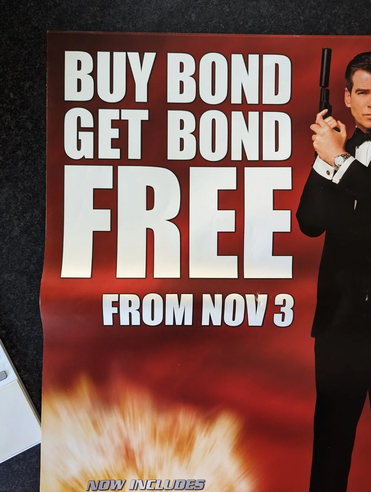 DIE ANOTHER DAY JAMES BOND 007 DVD STORE PROMO POSTER BROSNAN - 2003, изображение 5