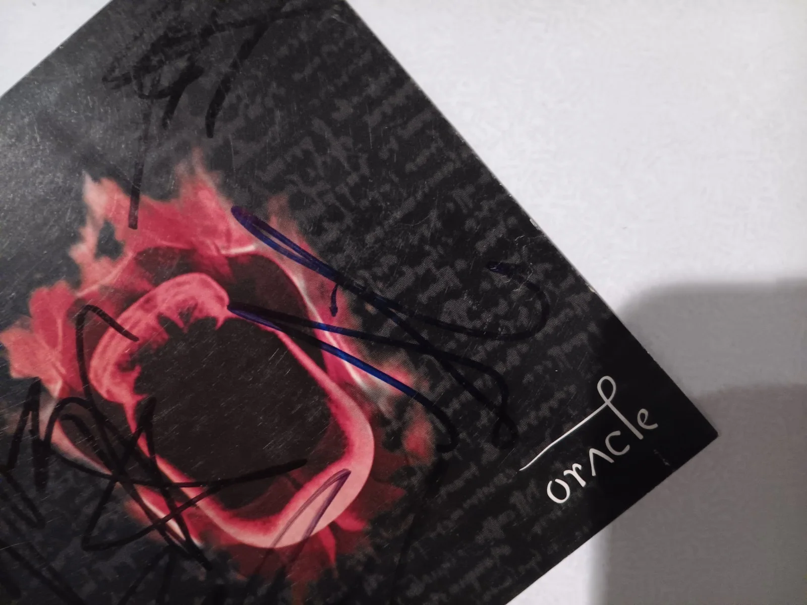 **Autographed** Kittie Oracle Booklet Signed by Kittie 2002 lineup, image 2