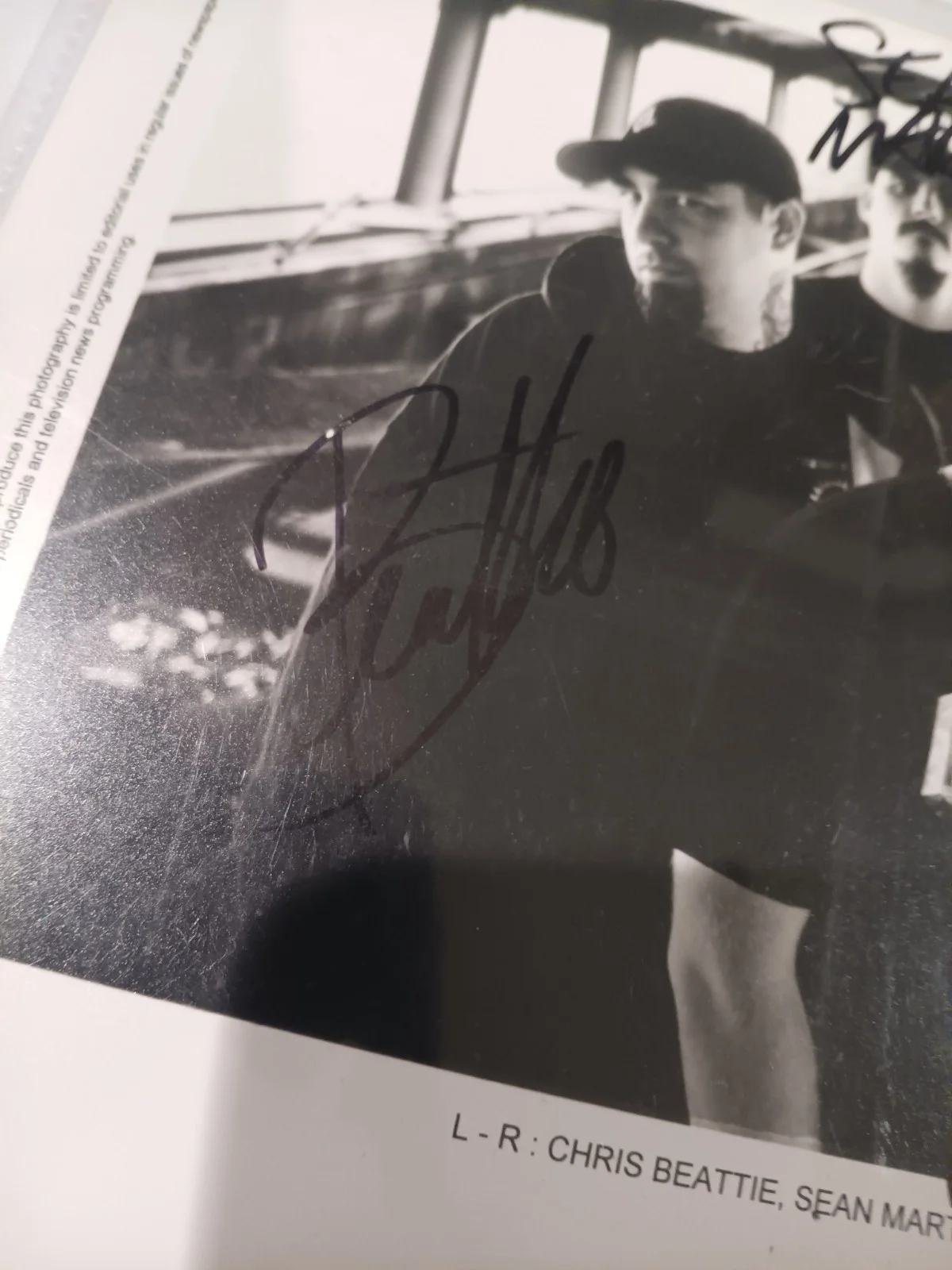 **Autographed** Hatebreed Promo 8x10 Original Photograph Signed, image 2