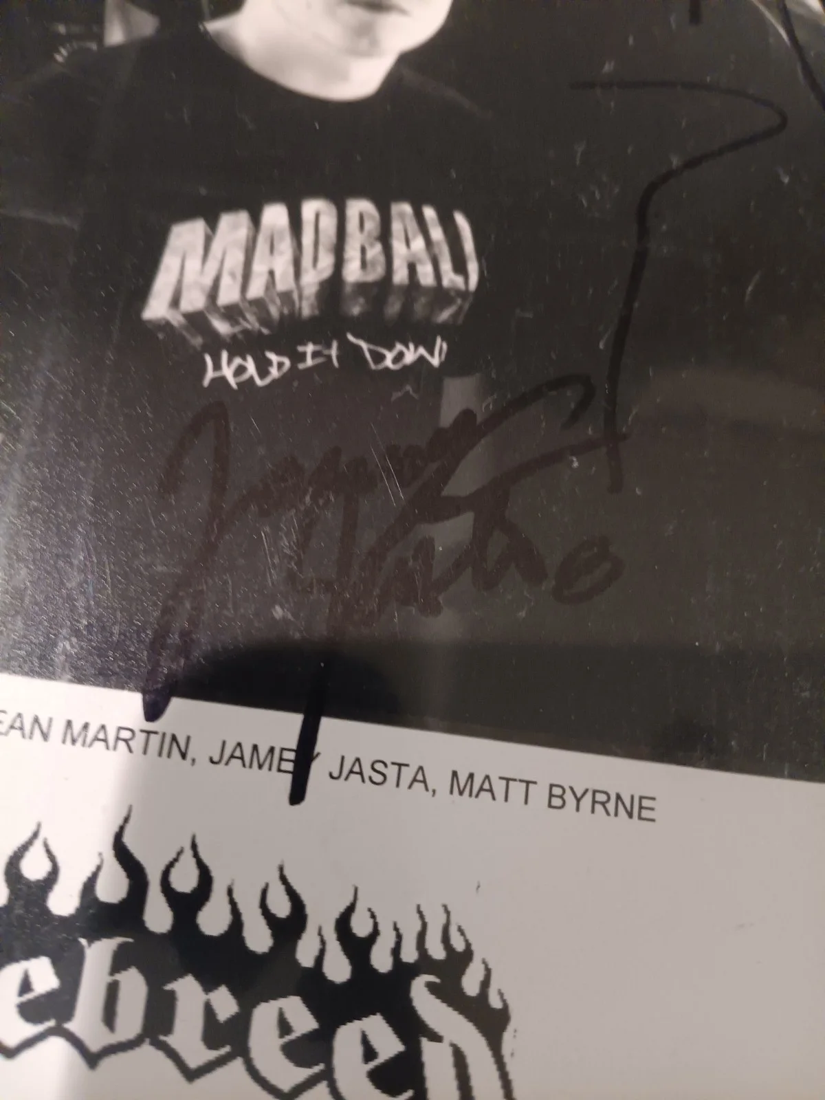 **Autographed** Hatebreed Promo 8x10 Original Photograph Signed, image 3