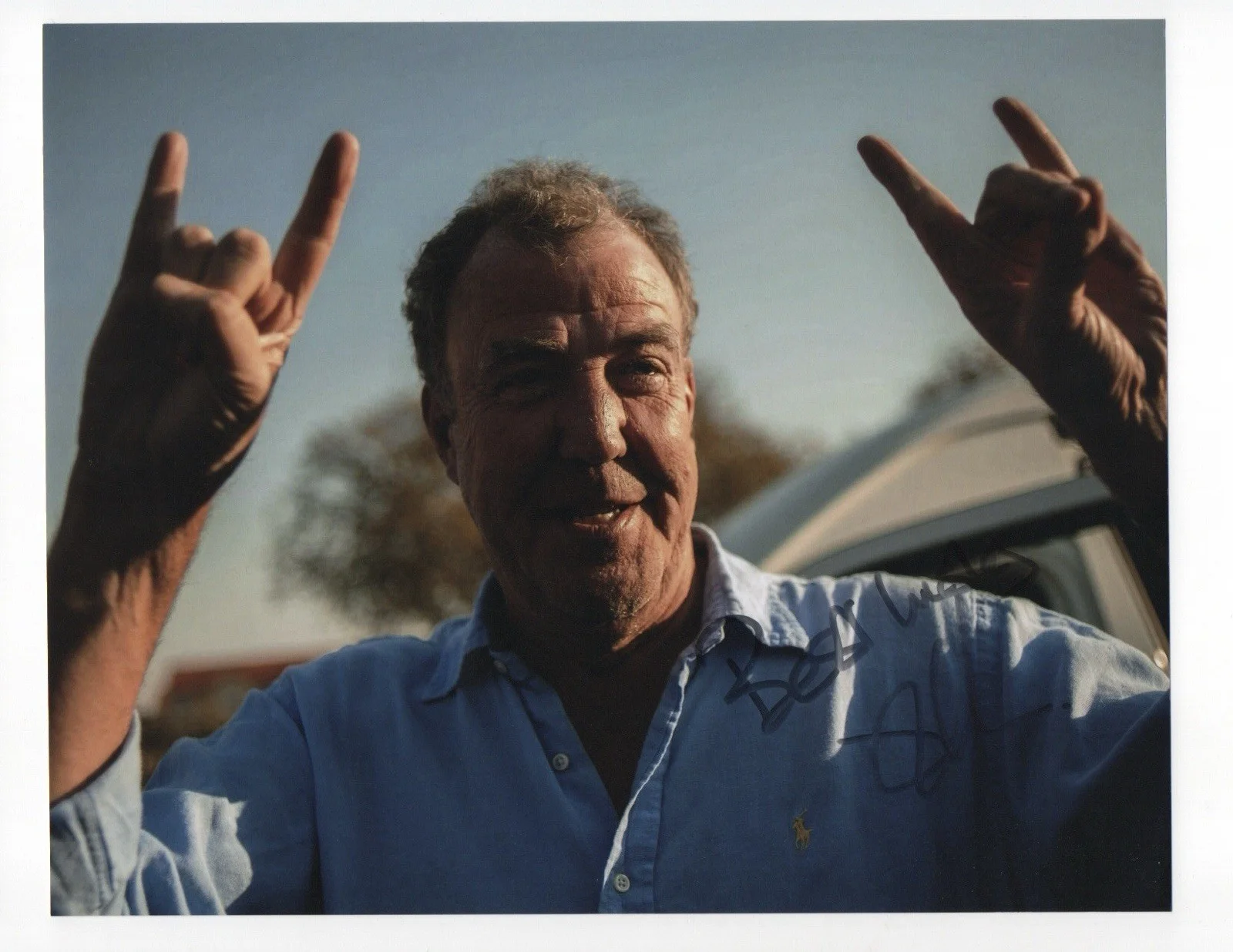 Jeremy Clarkson — Jeremy Clarkson signed autograph 8x10 Photo No COA Pass BAS PSA JSA Top Gear Car