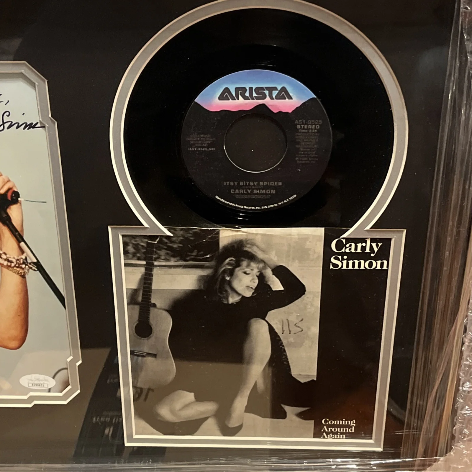 Carly Simon Signed Framed Photo Vinyl Collage JSA, image 5