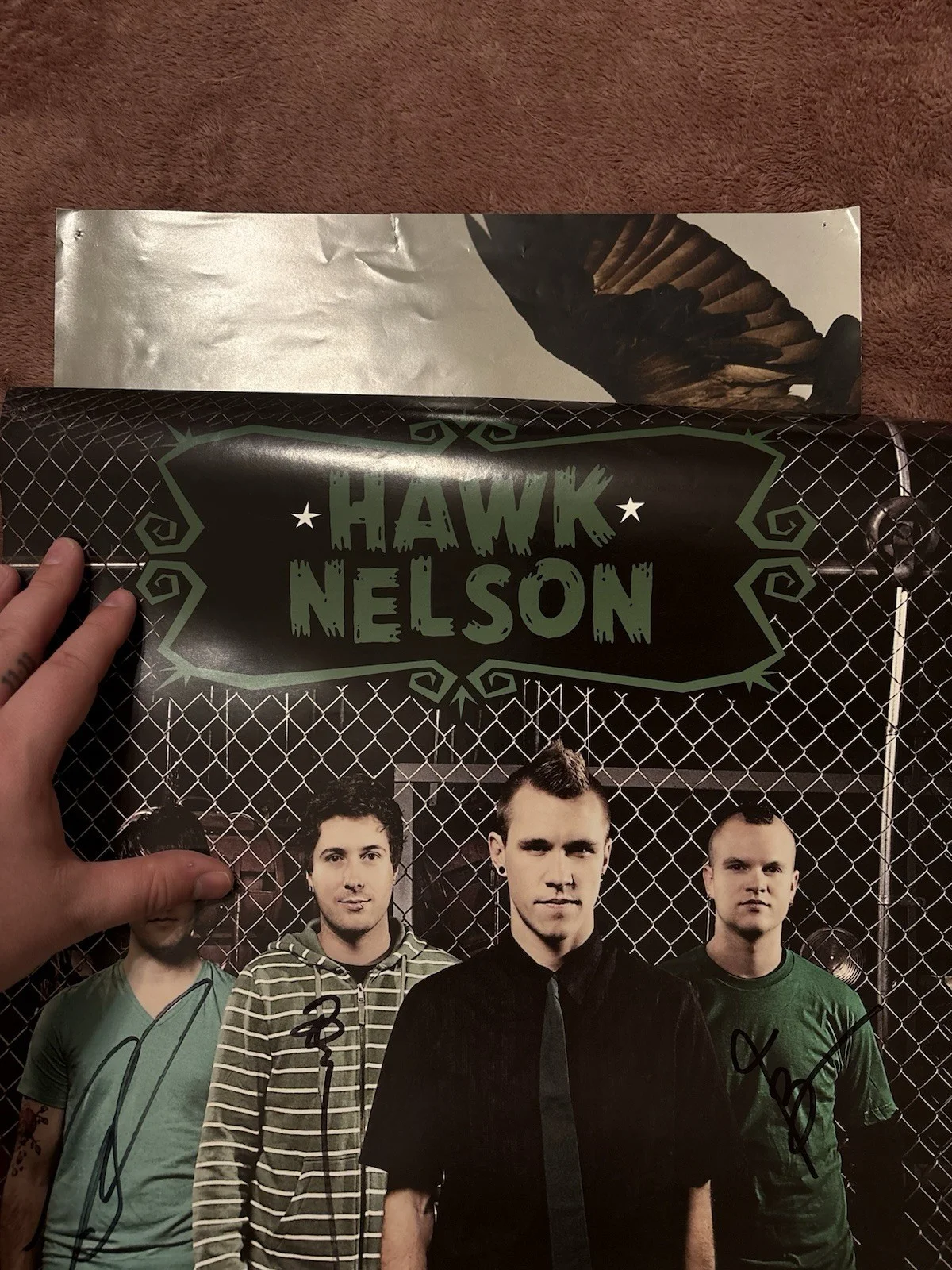 Hawk Nelson Signed Poster, image 2