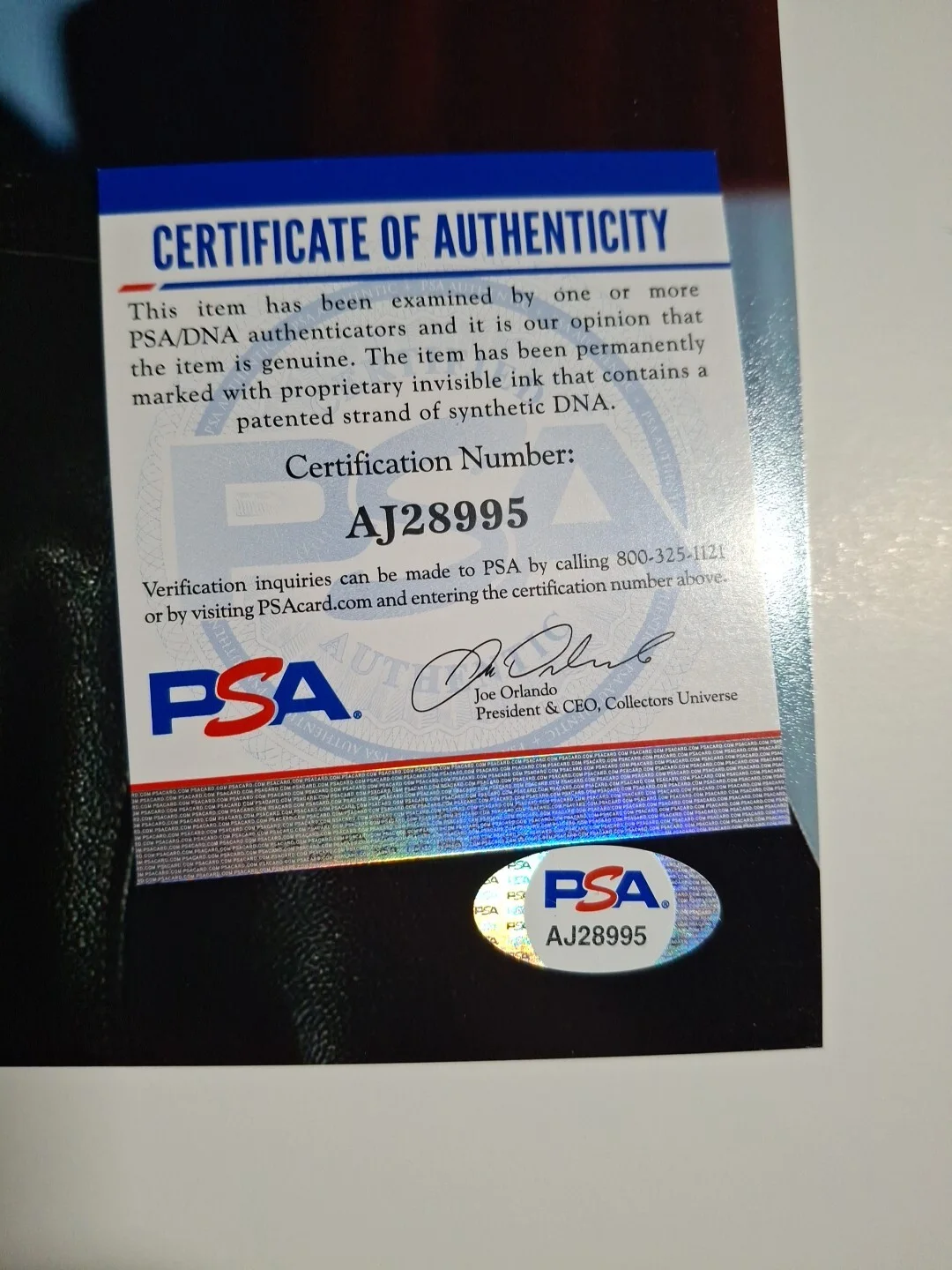 Jack Jacobs Autographed Signed 8x10 Psa DNA Aj28995, image 2