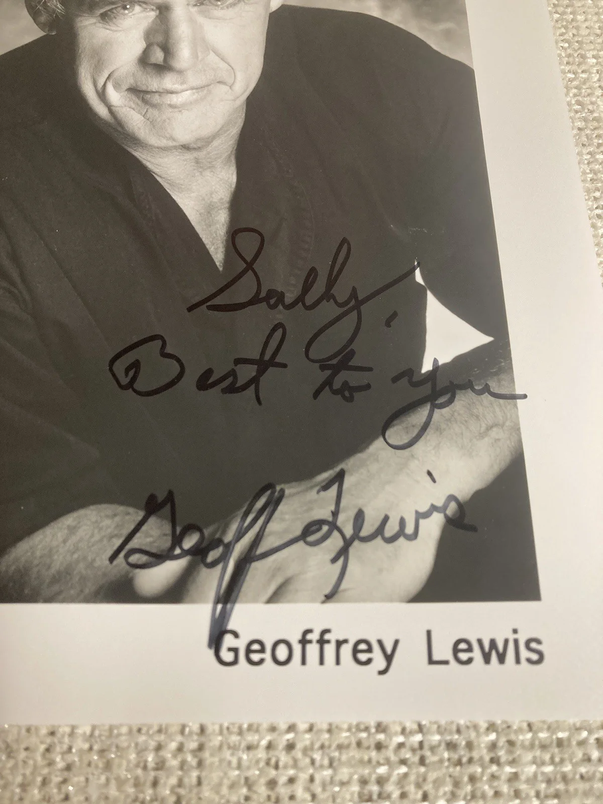 geoffrey lewis — Autograph Picture of Geoffrey Lewis -actor Deceased, image 2