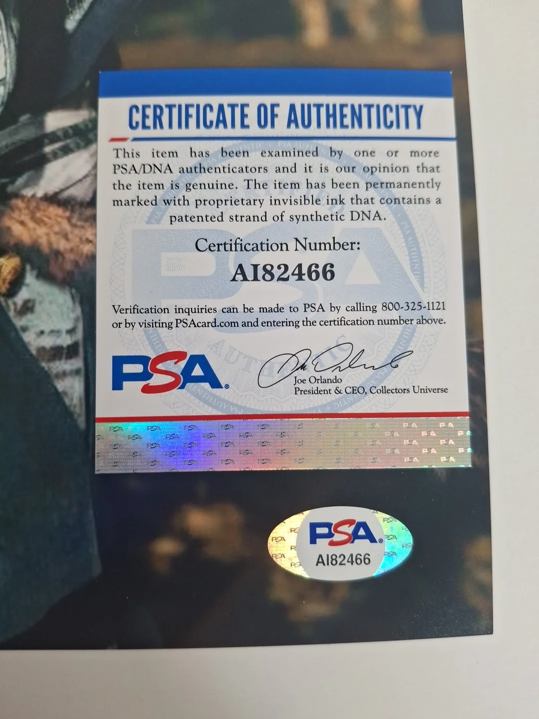 Francois Chau — Francois Chau Autographed Signed 8x10 Psa/Dna Coa AI82466, image 2