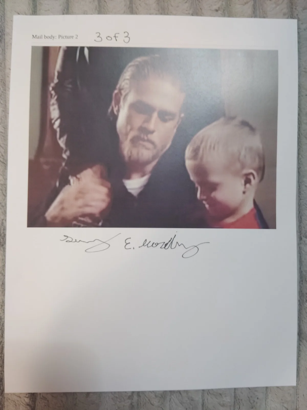 Autograph Sons Of Anarchy Photo By Danny E Harding, image 2