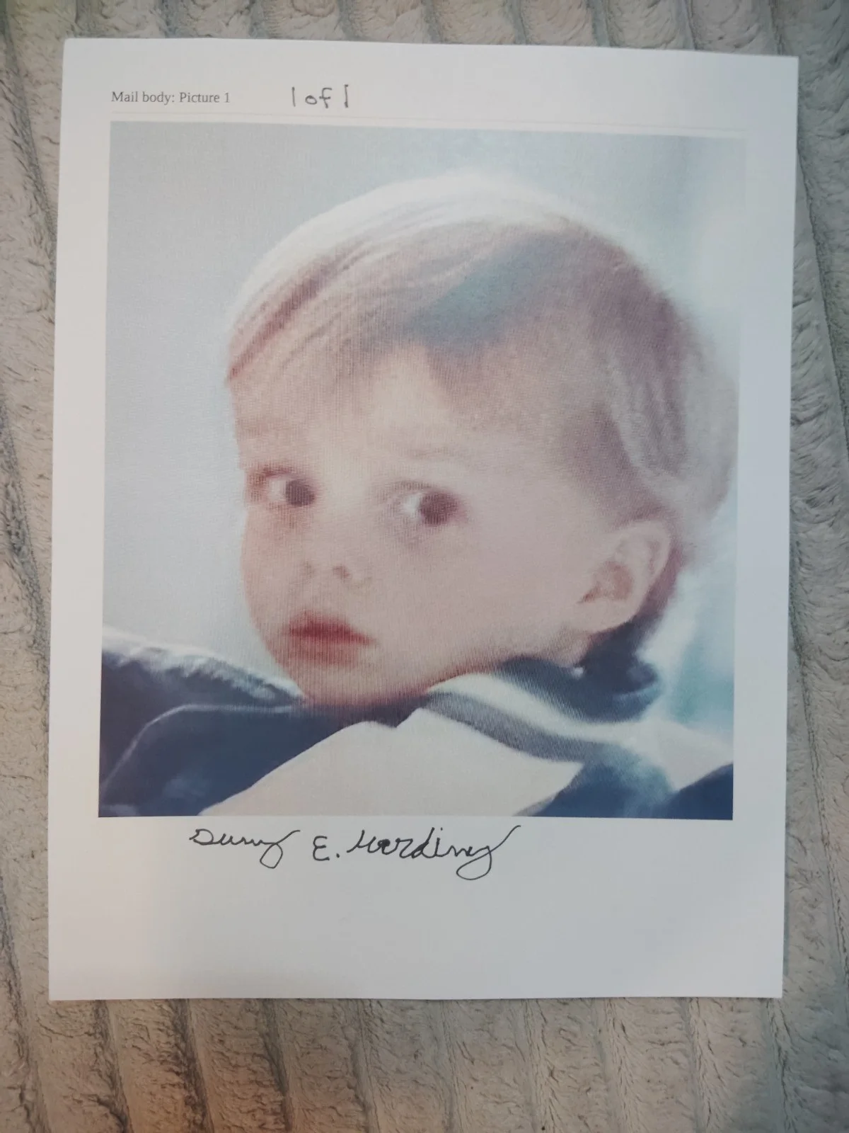 Autograph Photo From The Movie Heat by Danny Edward Harding, изображение 2