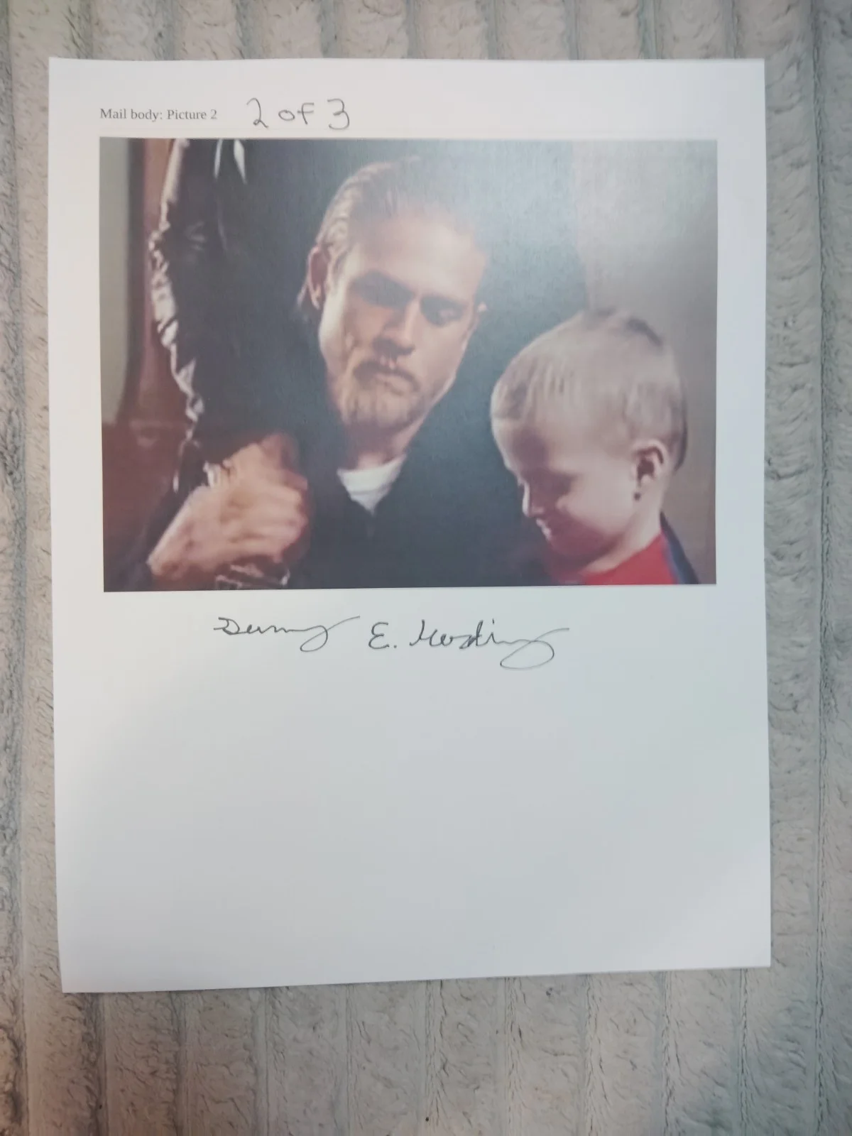 Autographed Sons Of Anarchy Photo By Danny Edward Harding, image 2