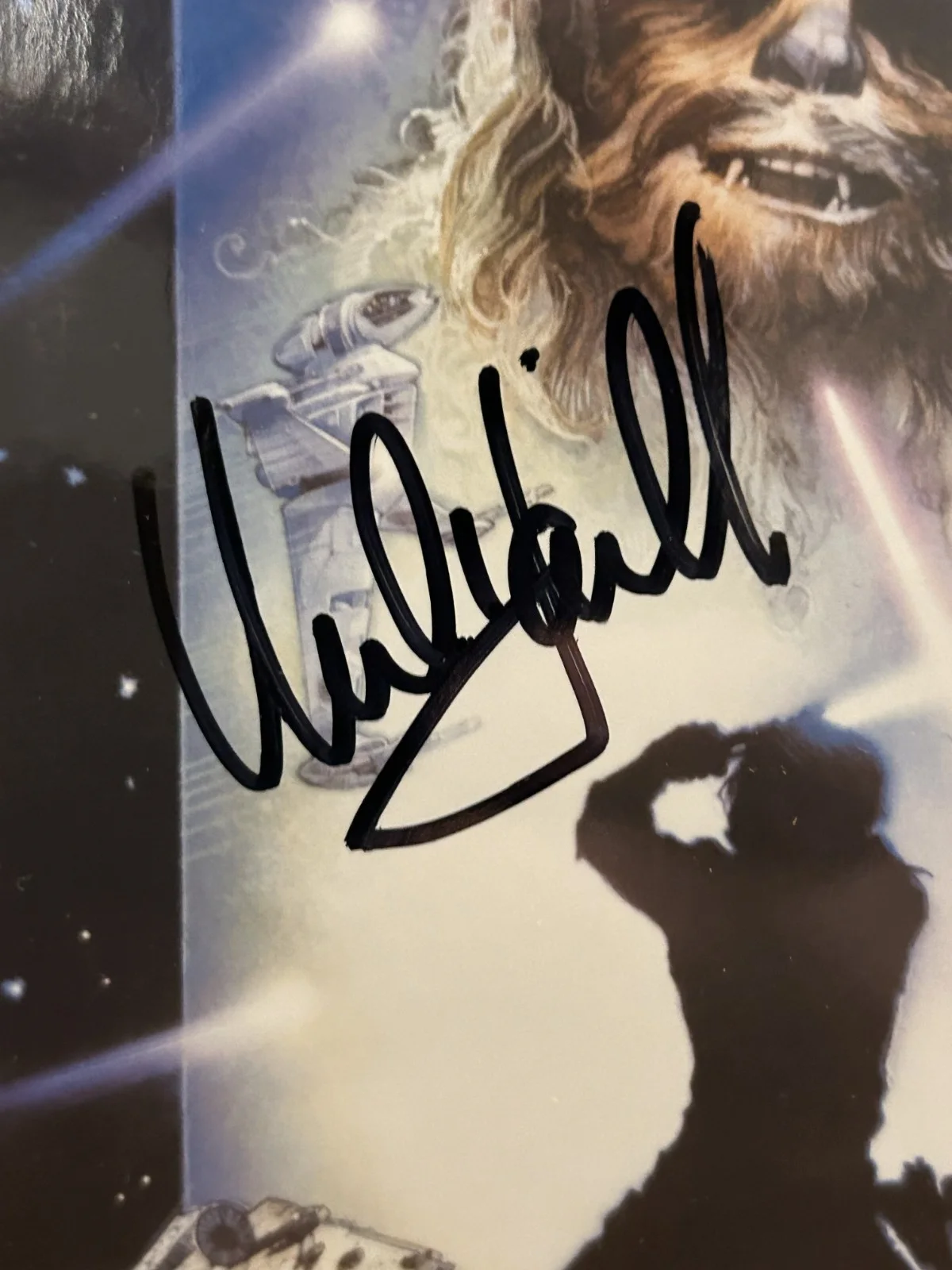 Mark Hamill, James Earl Jones — Star Wars Mini Poster Return of the Jedi Signed James Earl Jones Mark Hamill COA, image 2