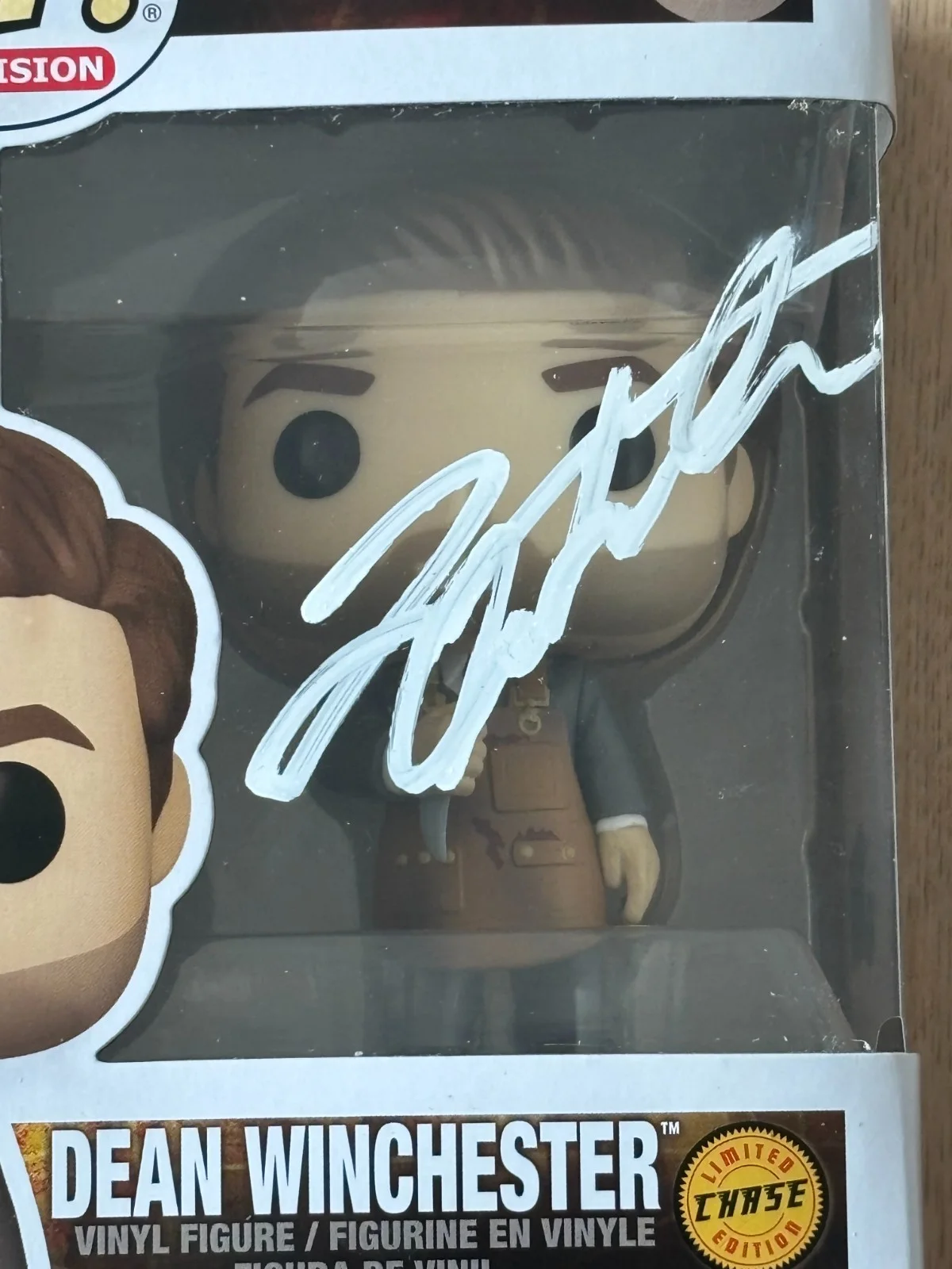 Jensen Ackles — JENSEN ACKLES SIGNED AUTO SUPERNATURAL DEAN WINCHESTER CHASE FUNKO POP BAS COA, изображение 2