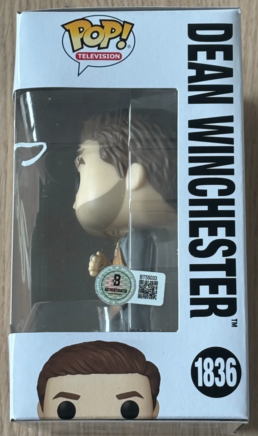 Jensen Ackles — JENSEN ACKLES SIGNED AUTO SUPERNATURAL DEAN WINCHESTER CHASE FUNKO POP BAS COA, изображение 3