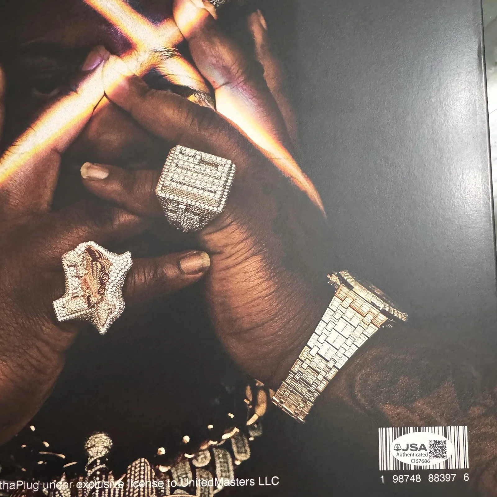 BIGXTHAPLUG SIGNED TAKE CARE LP VINYL RECORD ALBUM BIG X THA PLUG JSA COA, изображение 4