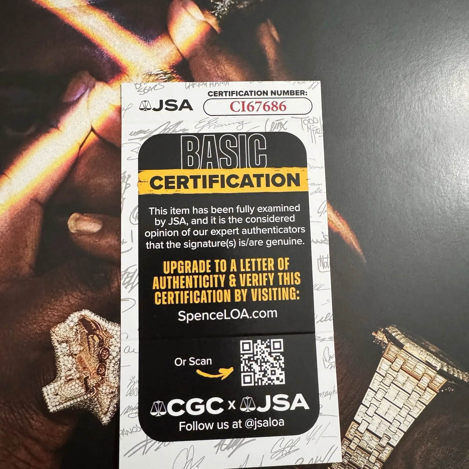 BIGXTHAPLUG SIGNED TAKE CARE LP VINYL RECORD ALBUM BIG X THA PLUG JSA COA, изображение 5