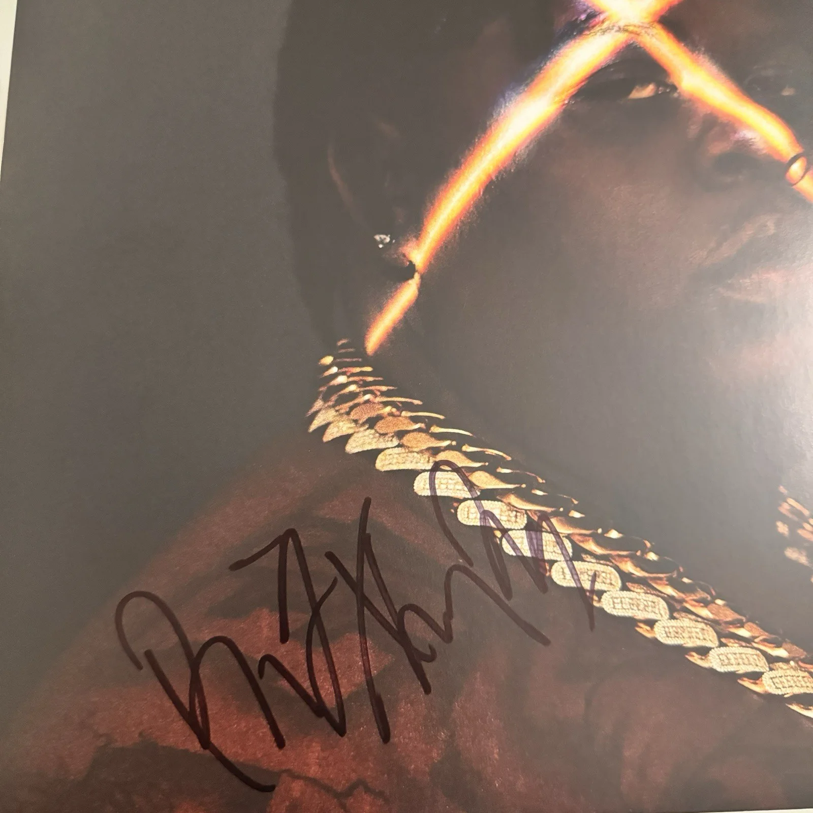 BIGXTHAPLUG SIGNED TAKE CARE LP VINYL RECORD ALBUM BIG X THA PLUG JSA COA, изображение 2