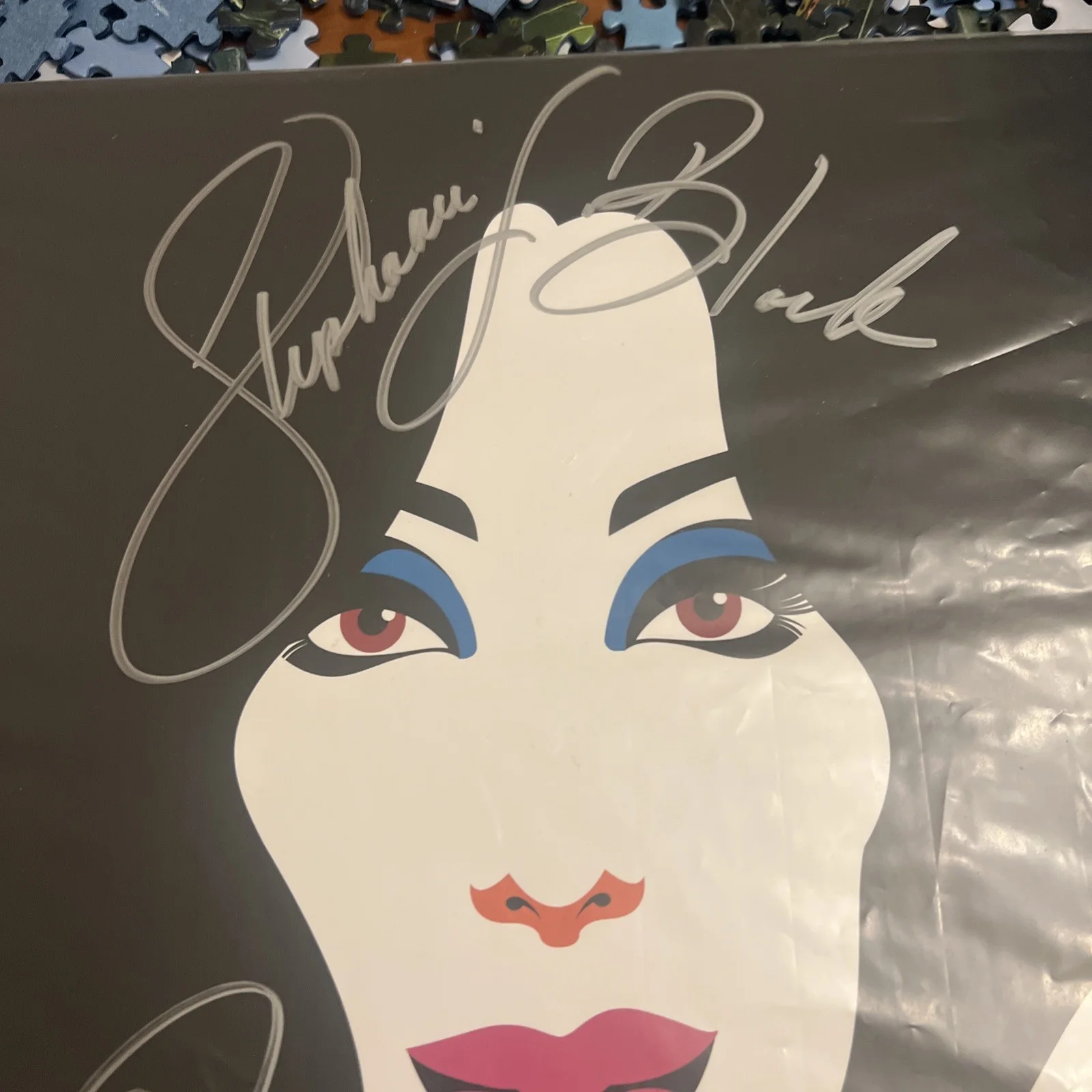 Cher Show Broadway Stephanie J Block Micaela Diamond Teal Wicks Signed Poster, image 2