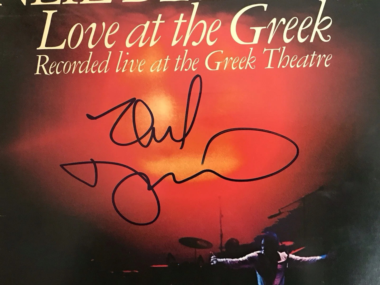 Neil Diamond Love At The Greek Signed Autograph JSA Album LP Record, image 2