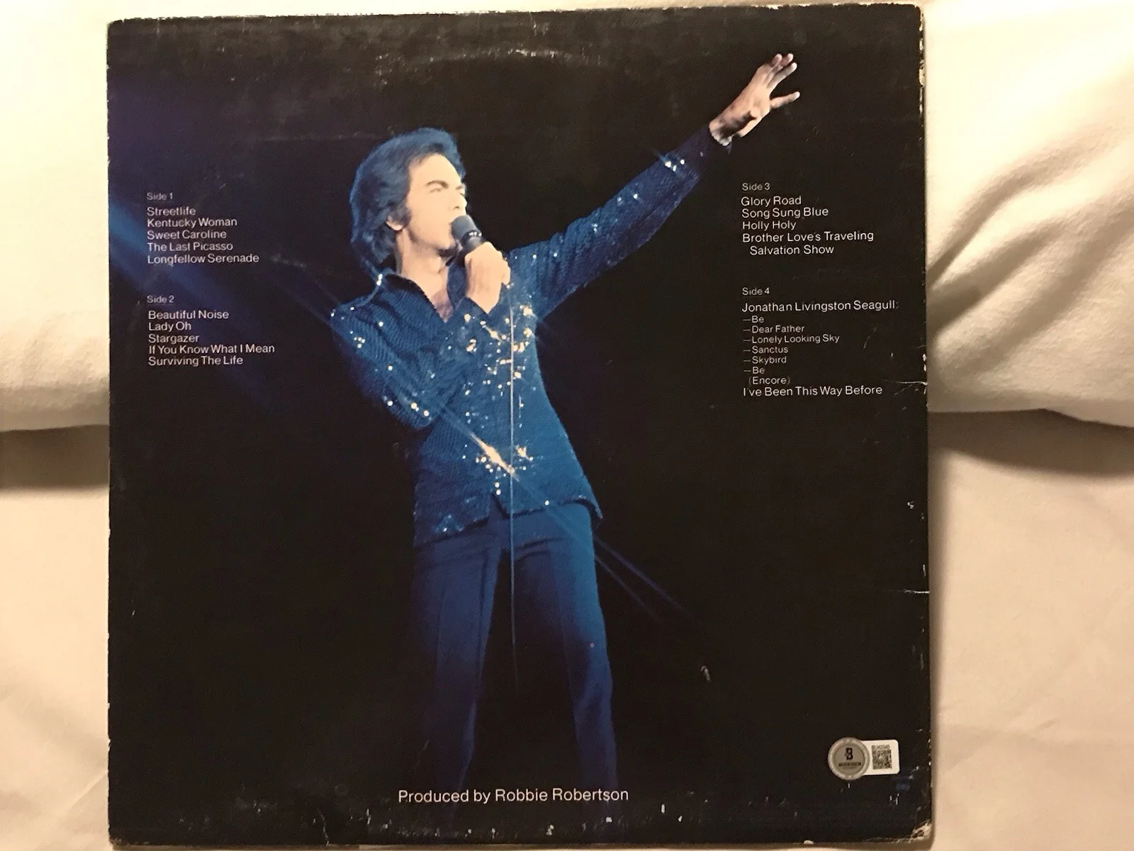 Neil Diamond Love At The Greek Signed Autograph JSA Album LP Record, image 3