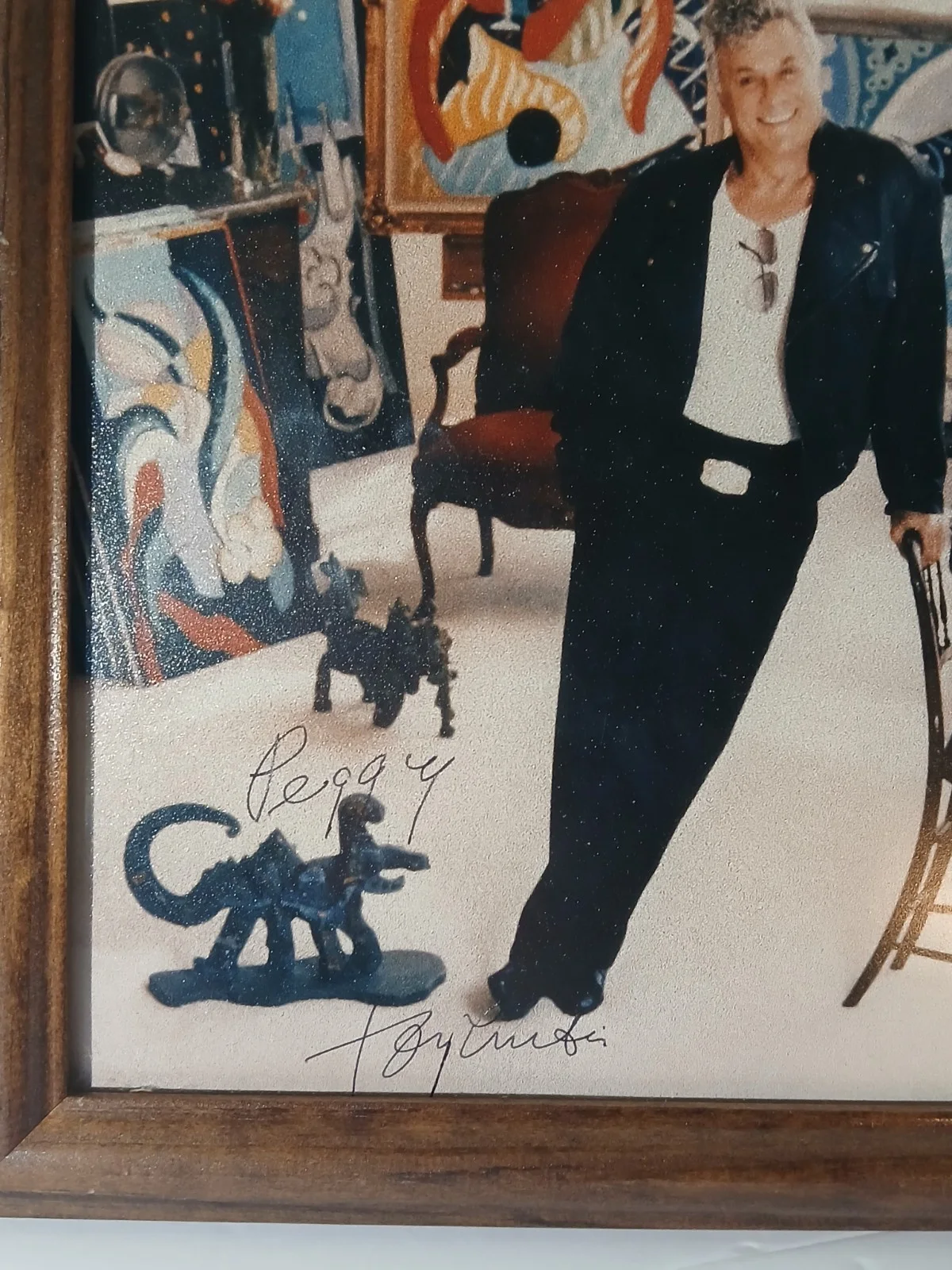 Tony Curtis Autographed and Framed Photo 8x10 Vintage, изображение 2