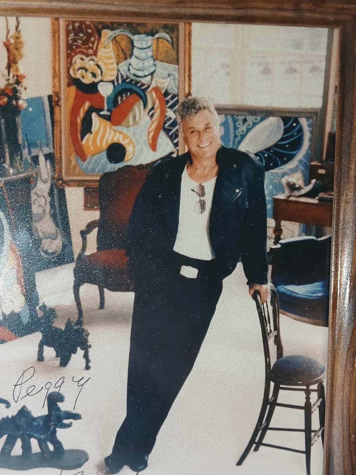 Tony Curtis Autographed and Framed Photo 8x10 Vintage, изображение 3