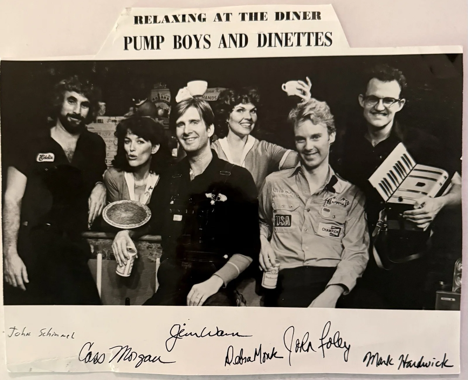 Pump Boys & Dinettes Signed Cast Photo in Frame - Debra Monk, image 2