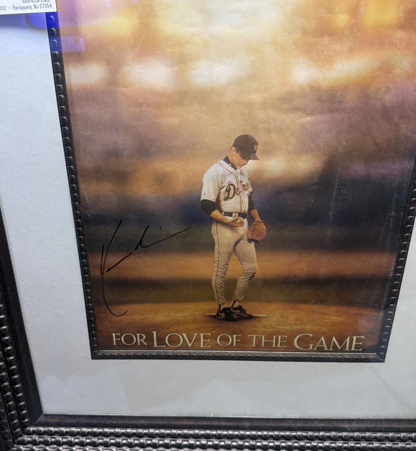 The Game — Kevin Costner For The Love of The Game signed 11" x 17" Movie Poster JSA cert, изображение 3