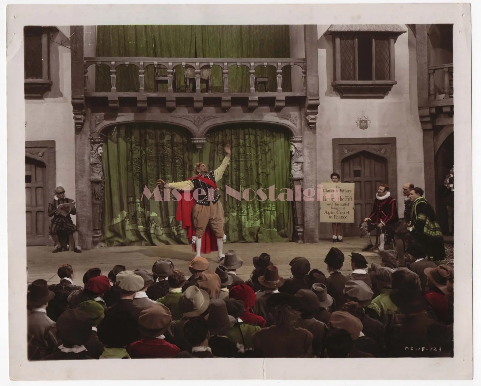 Vintage Photo 1944 Henry V with ESMOND KNIGHT ROBERT NEWTON 2 color stills, изображение 2