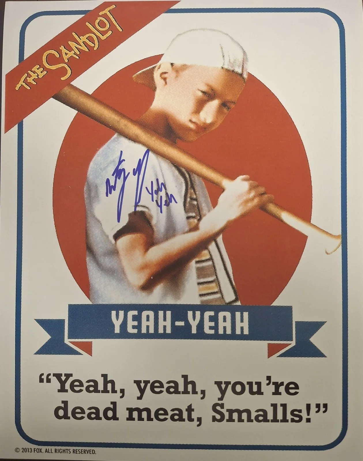 Marty York — Marty York The Sandlot Alan Yeah-Yeah McClennan Signed 11x14 Pic Autograph Photo
