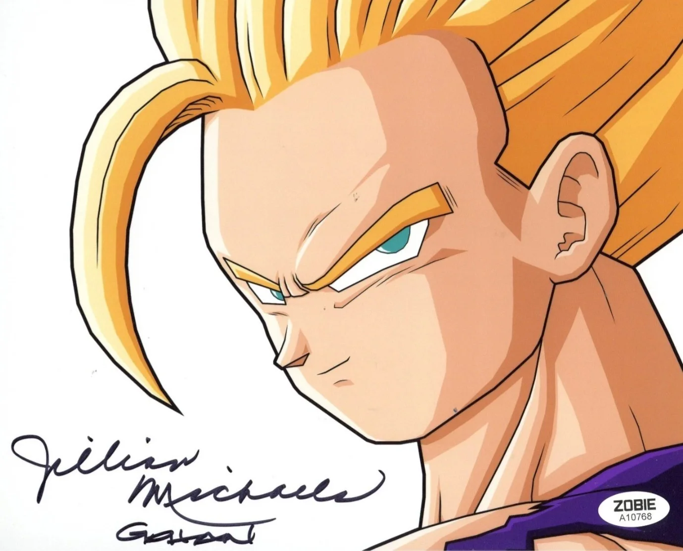 Jillian Michaels — Dragon Ball Z Jillian Michaels Gohan Signed Autograph 8x10 Photo Zobie COA