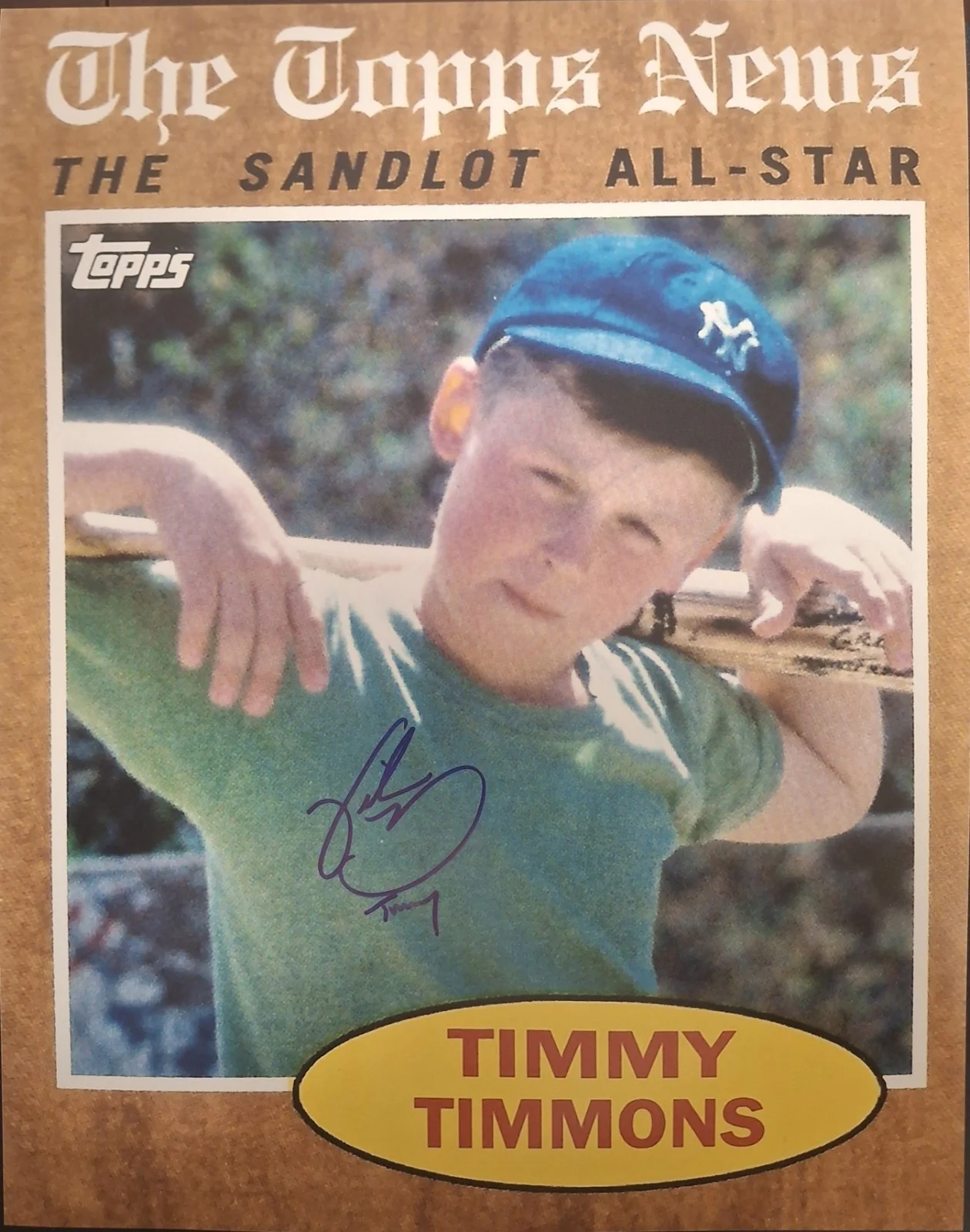 Victor DiMattia — Victor Dimattia The Sandlot Timmy Timmons Signed 11x14 Pic Autograph Photo
