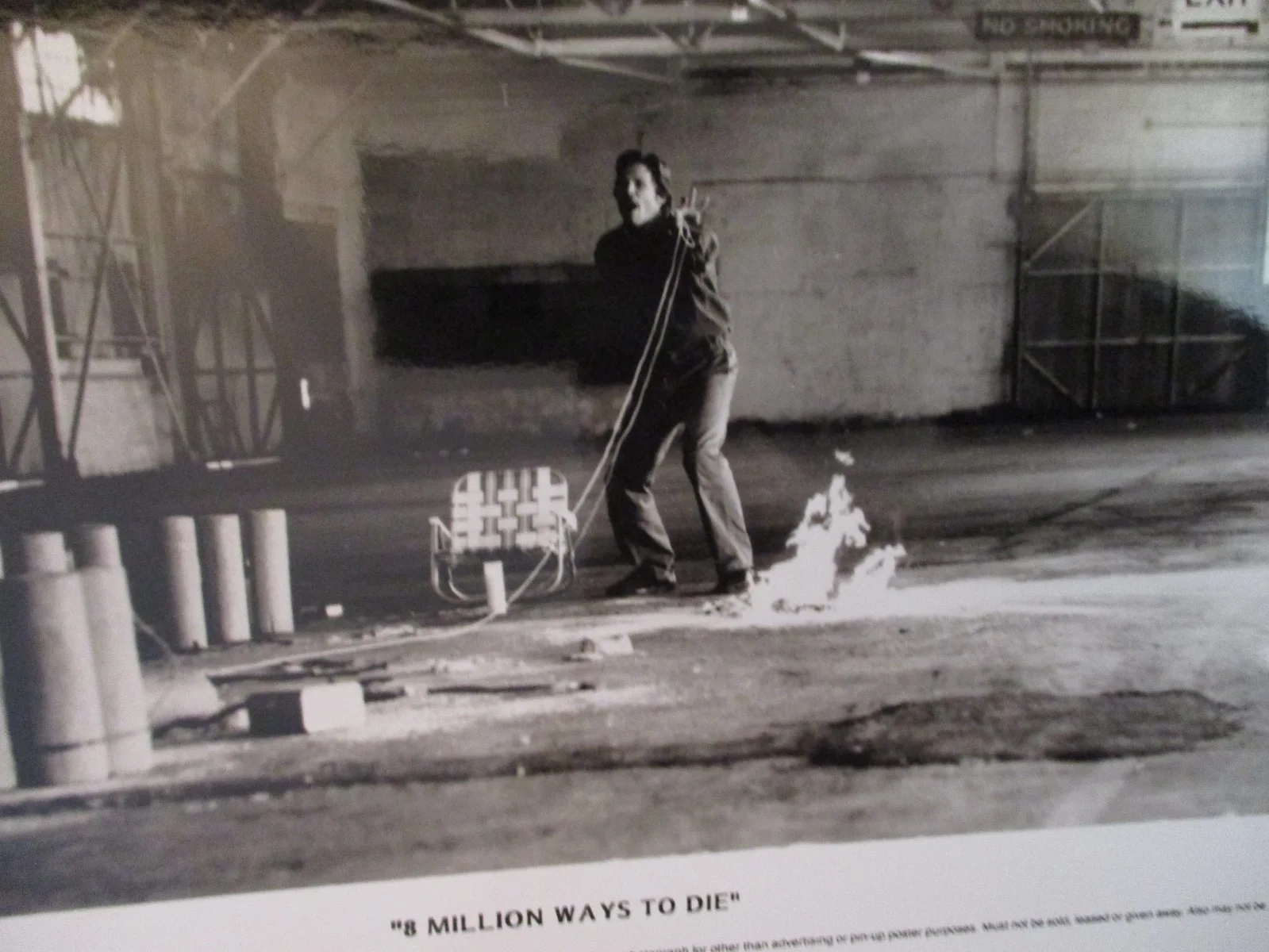 Jeff Bridges(8 MILLION WAYS TO DIE)1990 10 x 8 Black & White Glossy Press Photo, изображение 2