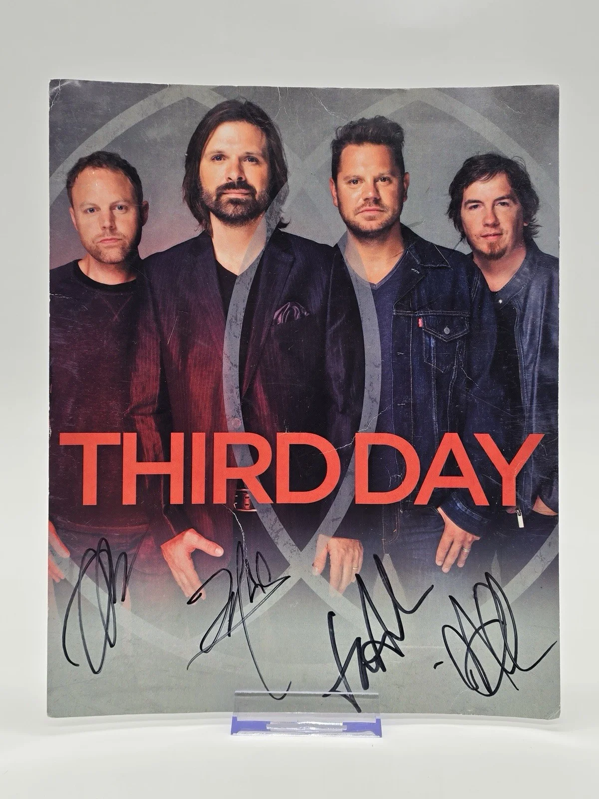Third Day Band Autographed Poster Signed by All 4 Members Christian Rock, image 5