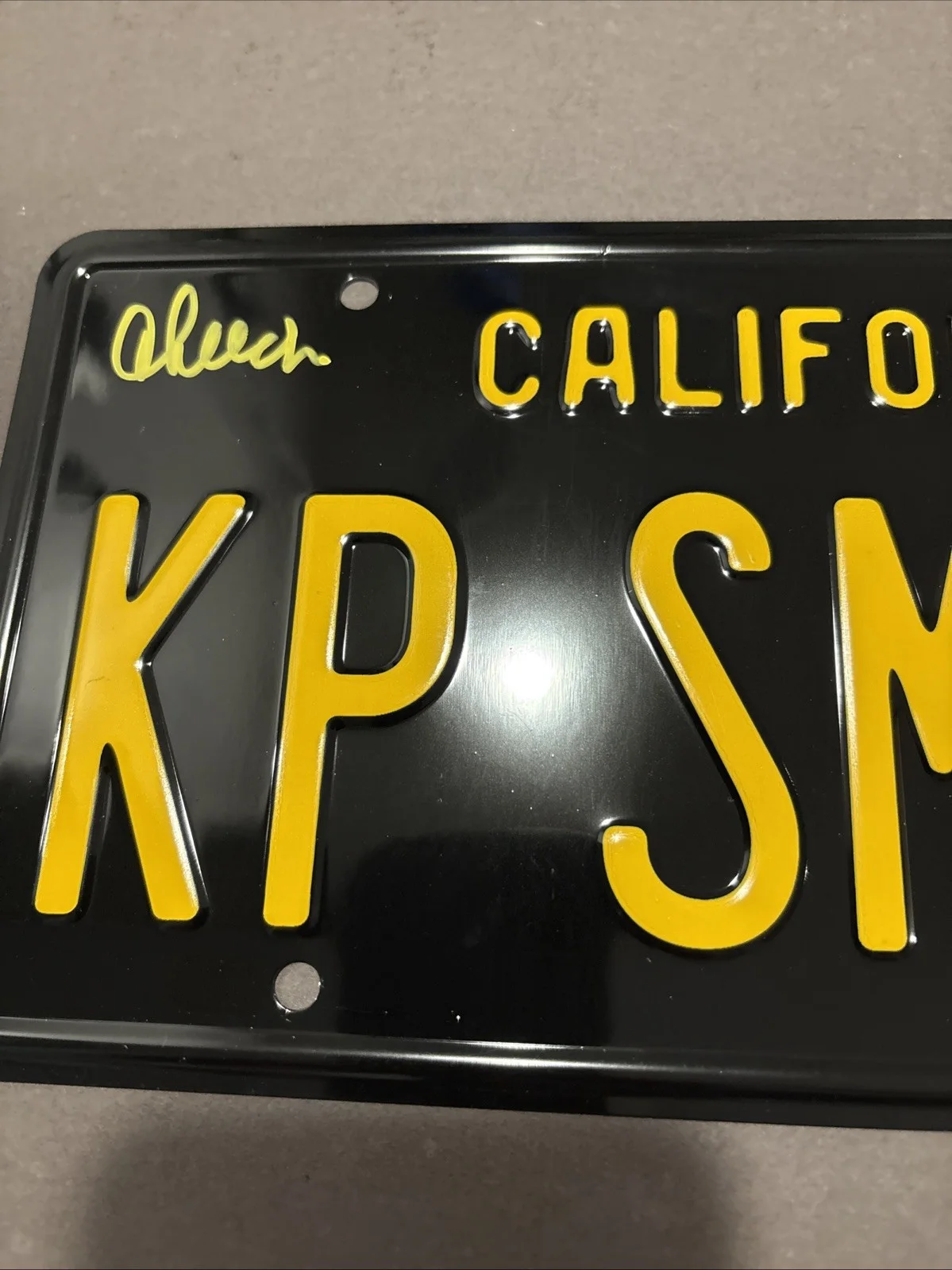 Cheech, Chong — Cheech and Chong Signed 3 License Plates -KP SMOKN & MUF DVR & YESCA-BAS/JSA, image 3