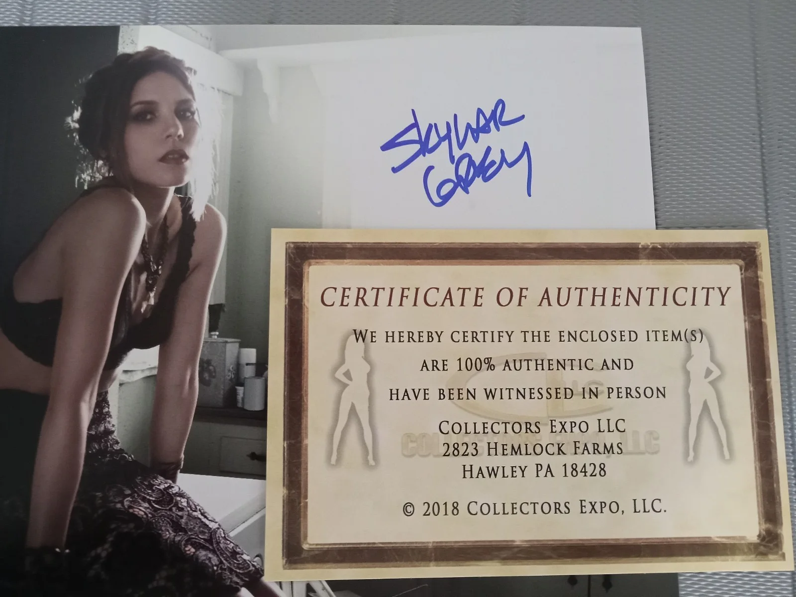 Skylar Grey — Skylar Grey Singer Songwriter Rhianna Eminem Signed Autographed 8x10 photo COA, изображение 2