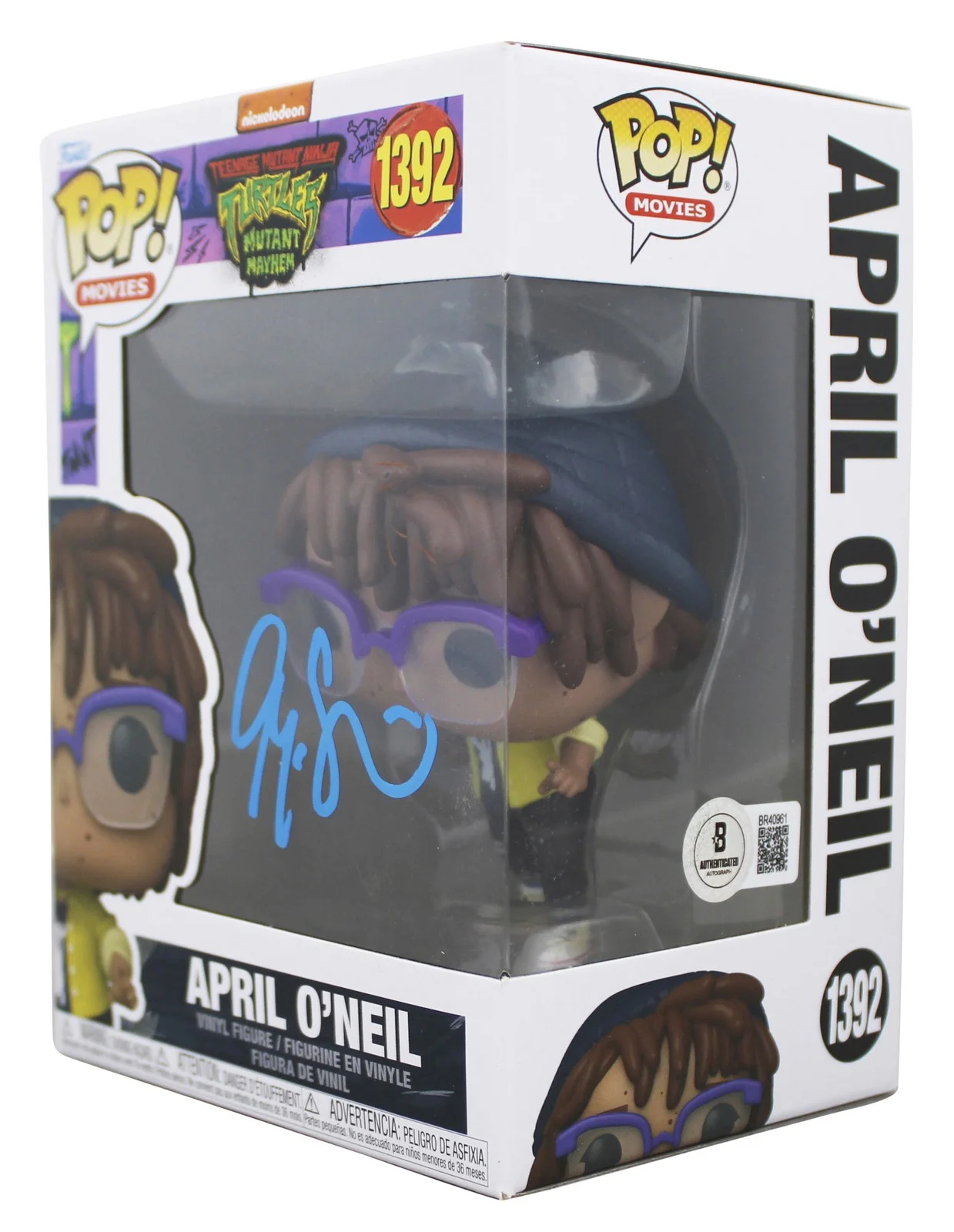 Ayo Edebiri — Ayo Edebiri TMNT Signed April O'Neil #1392 Funko Pop Vinyl Figure BAS #BR40961, изображение 2