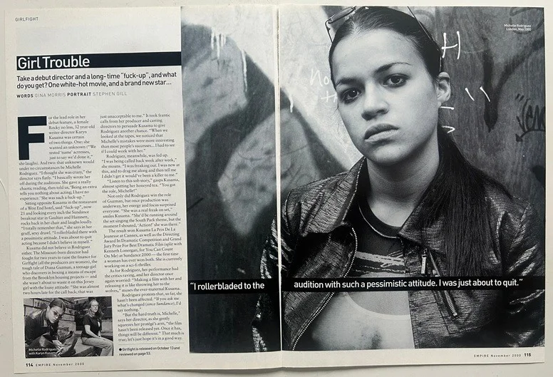 MICHELLE RODRIGUEZ - 2000 full page UK magazine poster, image 2