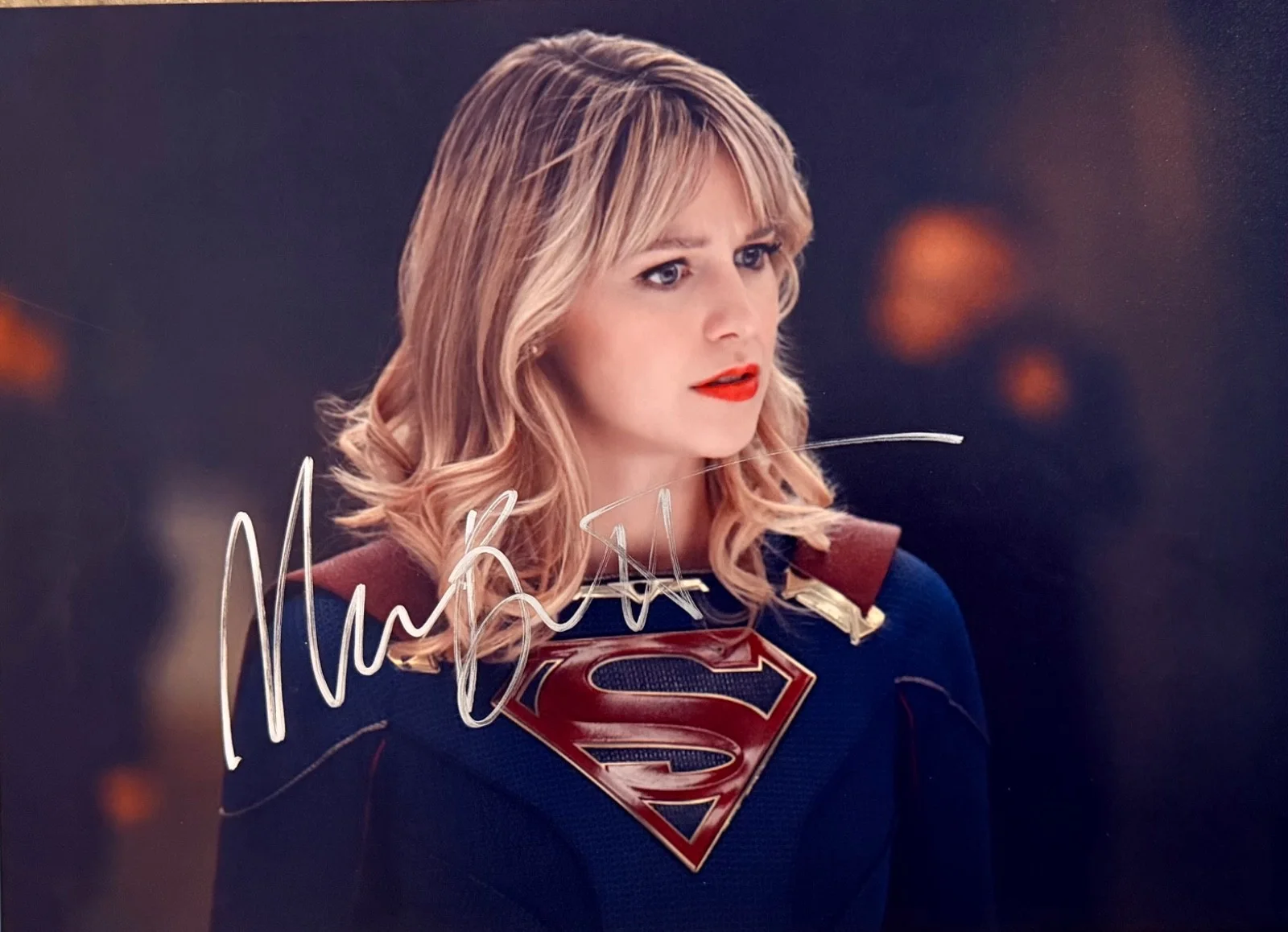 Melissa Benoist — Melissa Benoist Signed Supergirl 8x11 Photo Autograph w/ COA