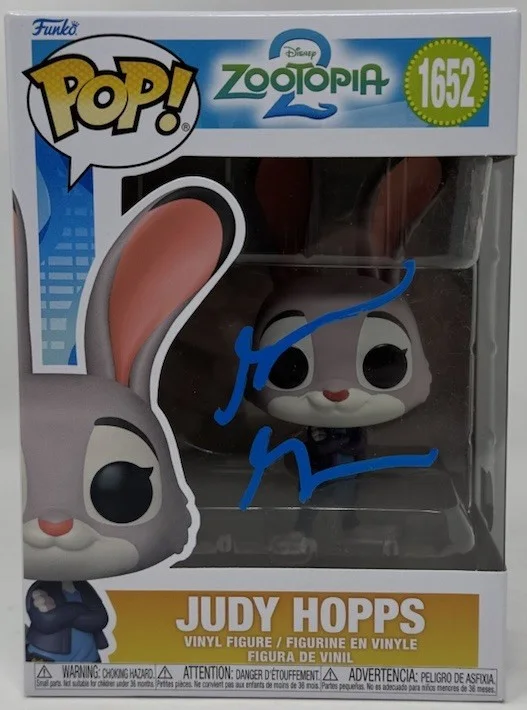 Ginnifer Goodwin — Ginnifer Goodwin Signed Zootopia 2 Judy Hopps Funko Pop 1652 Autograph Beckett, изображение 2