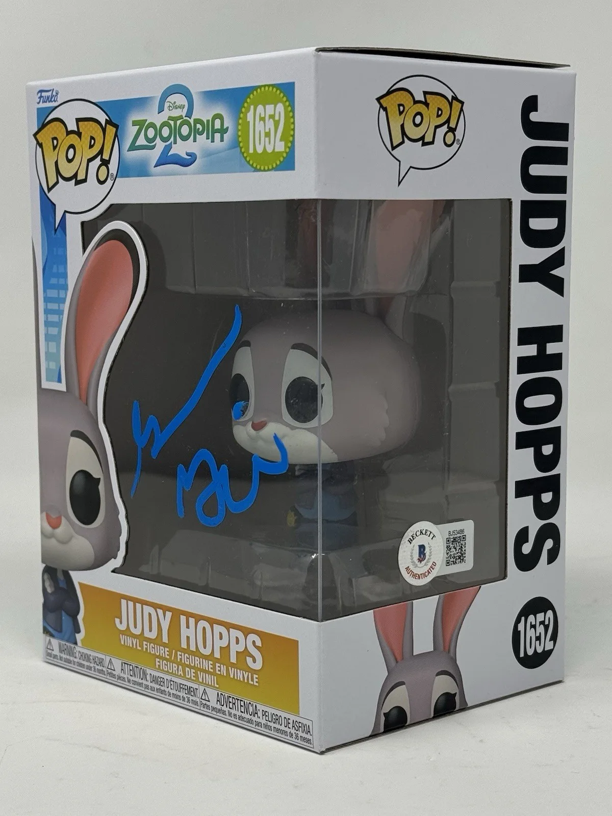 Ginnifer Goodwin — Ginnifer Goodwin Signed Zootopia 2 Judy Hopps Funko Pop 1652 Autograph Beckett, изображение 2