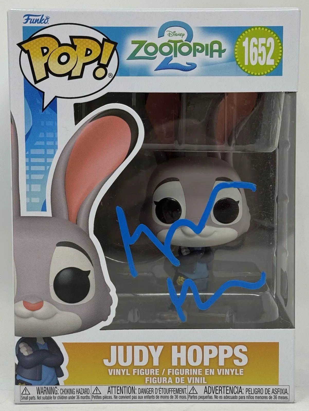Ginnifer Goodwin — Ginnifer Goodwin Signed Zootopia 2 Judy Hopps Funko Pop 1652 Autograph Beckett