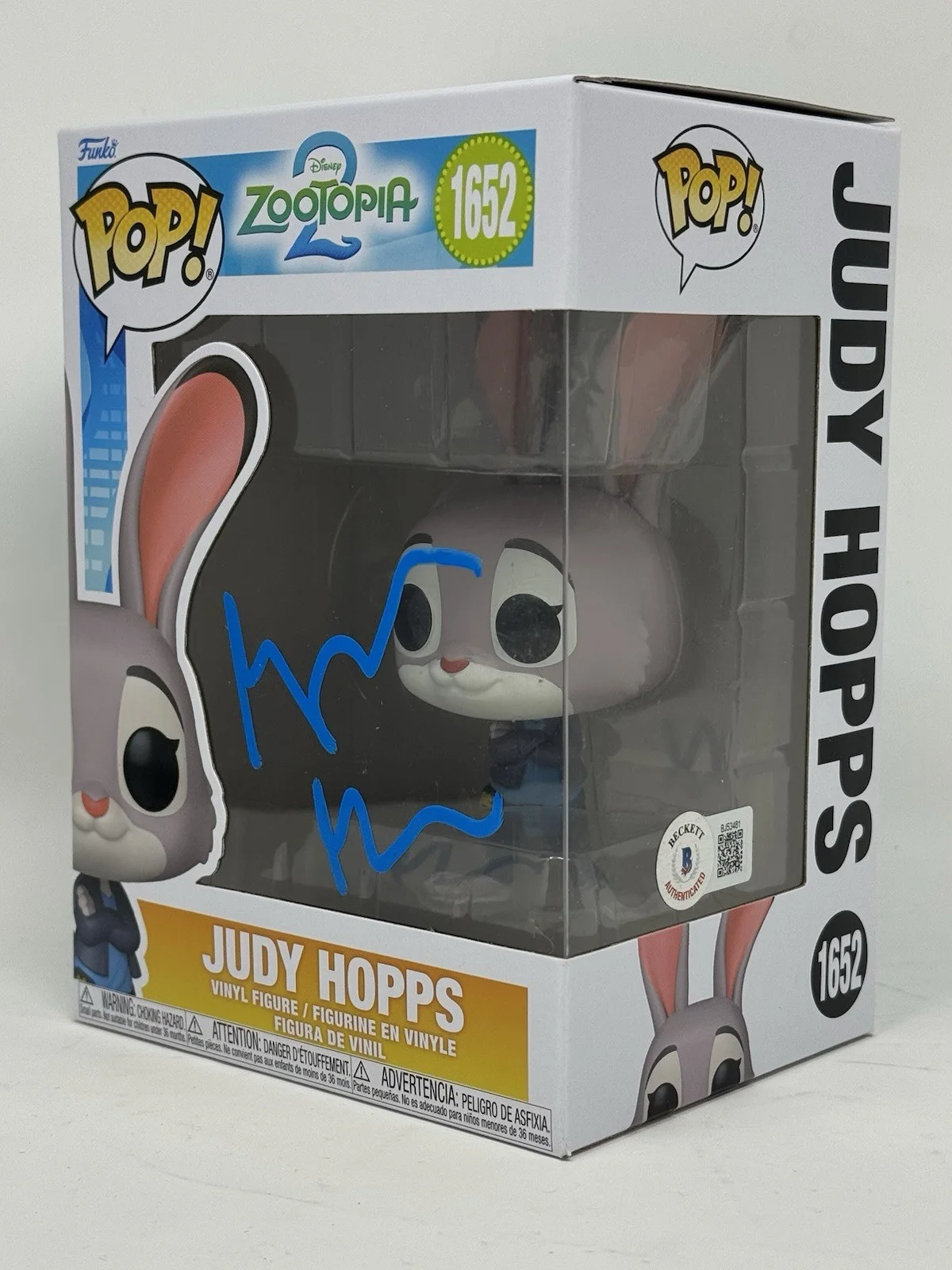 Ginnifer Goodwin — Ginnifer Goodwin Signed Zootopia 2 Judy Hopps Funko Pop 1652 Autograph Beckett, image 2