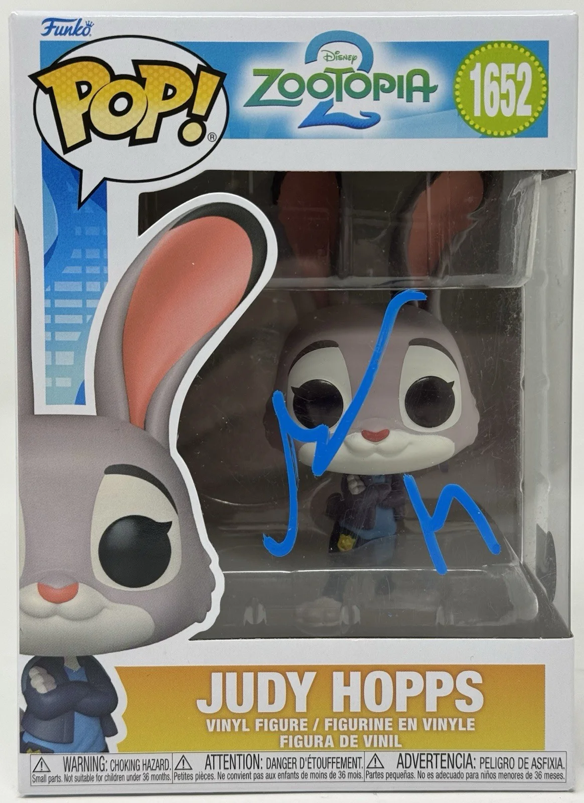 Ginnifer Goodwin — Ginnifer Goodwin Signed Zootopia 2 Judy Hopps Funko Pop 1652 Autograph Beckett, image 2